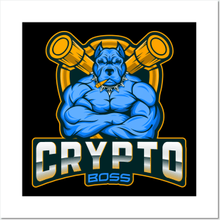 Strong bulldog crypto boss Posters and Art